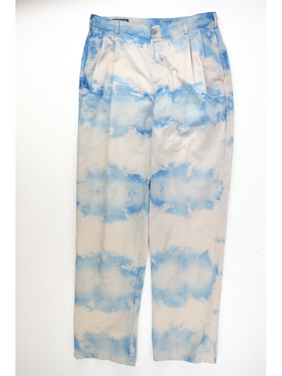 Lands' End Other - Vintage Lands End Chino Pants Mens 32x32 Blue Relaxed Fit Chino Custom Tie Dye
